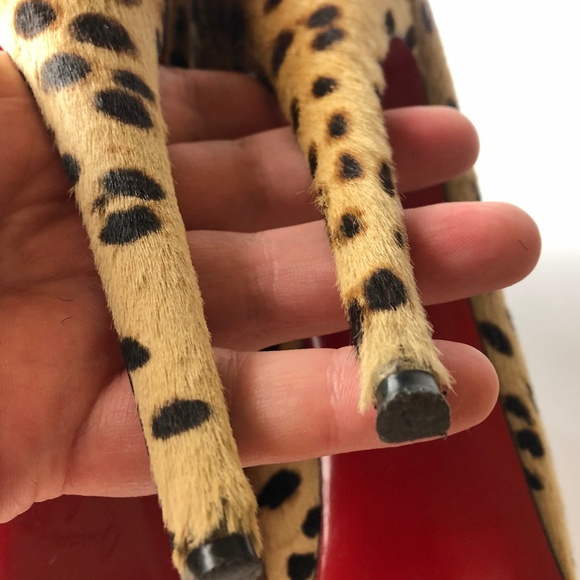 Christian Louboutin Miss Clitchy Leopard Boot 38.5 - Picture 7 of 8